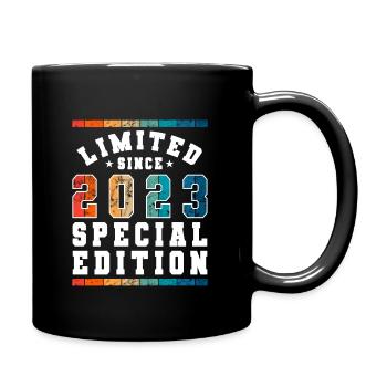 Vintage 2023 Babys Babyparty Kinderparty - Tasse einfarbig - Schwarz - Rechts