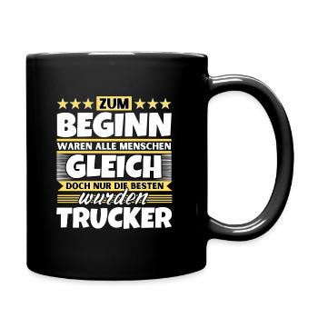 Zum Beginn gleich die besten wurden Zum Beginn gle - Tasse einfarbig - Schwarz - Rechts