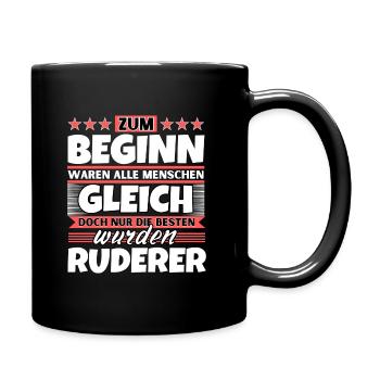 Zum Beginn gleich die besten wurden Ruderer - Tasse einfarbig - Schwarz - Rechts