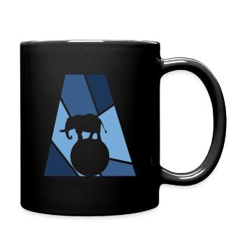 Cirque Chapiteau de cirque Clown - Mug uni - noir - Droite
