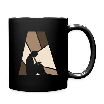 Häkeln Häkeln Nadel - Tasse einfarbig - Schwarz - Rechts
