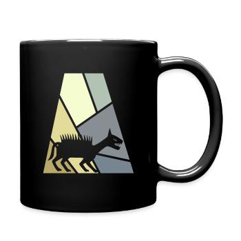 Kryptozoologie Fabeltier Fabelwesen - Tasse einfarbig - Schwarz - Rechts