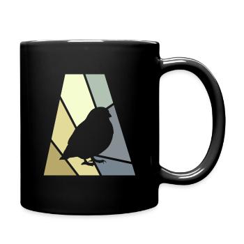 Wellensittich Vögel beobachten Wellensittich - Tasse einfarbig - Schwarz - Rechts