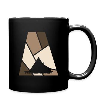 Glamping Modern Haus - Tasse einfarbig - Schwarz - Rechts