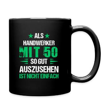 At 50 good looking craftsman - Full Colour Mug - black - Right