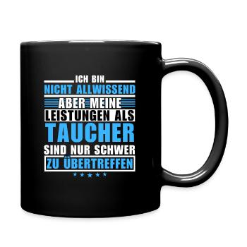 Unmatched performance as a diver - Full Colour Mug - black - Right