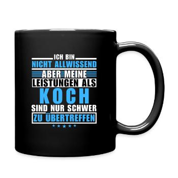 Unmatched performance as a chef - Full Colour Mug - black - Right