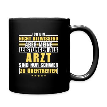 Unsurpassed performance as a doctor - Full Colour Mug - black - Right