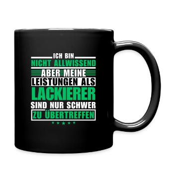 Unrivalled performance as a painter - Full Colour Mug - black - Right