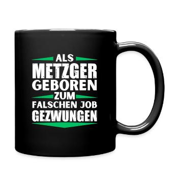 Butcher a décroché le mauvais emploi - Mug uni - noir - Droite
