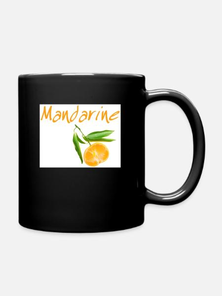 Mandarine - Tasse einfarbig - Schwarz