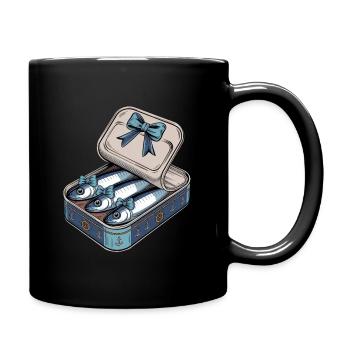 Damen Sardine Bows In Sea Box - Tasse einfarbig - Schwarz - Rechts