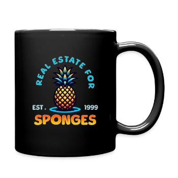 Real Estate for Sponges / Home Sweet Pineapple - Full Colour Mug - black - Right