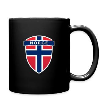 Norge Fotball Supporter - Full Colour Mug - black - Right