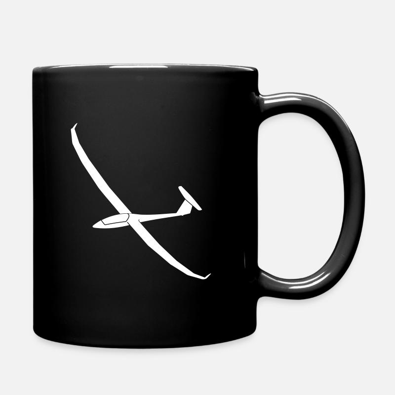 Segelflieger Geschenk Segelflugzeug Arcus gleiten - Tasse einfarbig - Schwarz