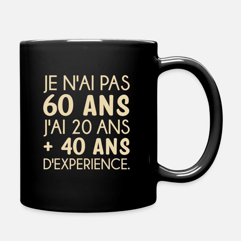 60 ans anniversaire - Mug uni - noir