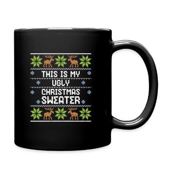 C'est mon pull de Noël laid - Noël laid - Mug uni - noir - Droite