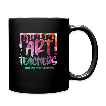 Art teacher art teacher artist painting gift - Full Colour Mug - black - Right