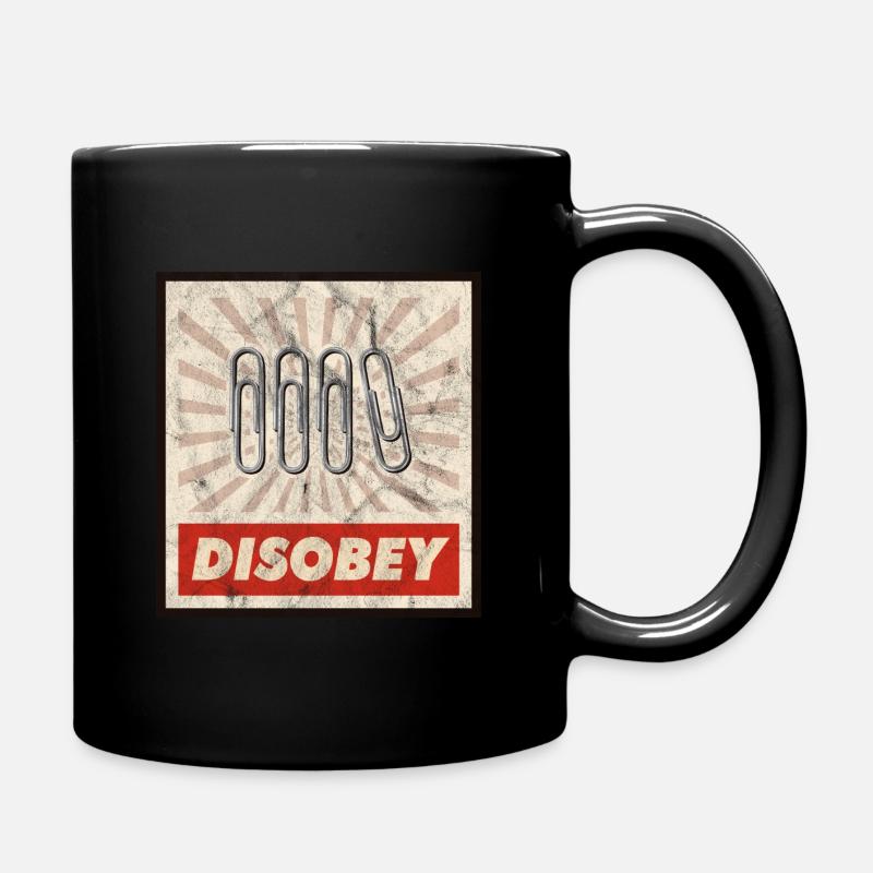DISOBEY Paperclip German Chaos - Mug uni - noir