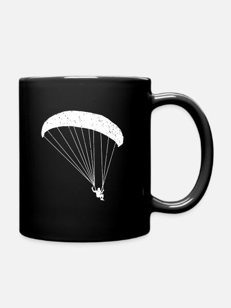 Gleitschirm Gleitschirmfliegen Paragliding - Tasse einfarbig - Schwarz