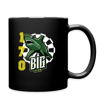 Big Fish Darts Shark - Full Colour Mug - black - Right