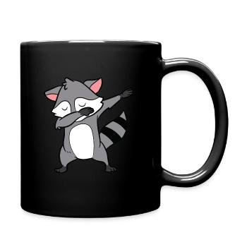 Waschbär - Dab, dabbing, dabben, tanzen - Tasse einfarbig - Schwarz - Rechts