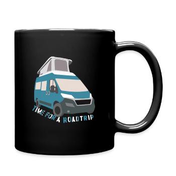 Blue Camper - Full Colour Mug - black - Right