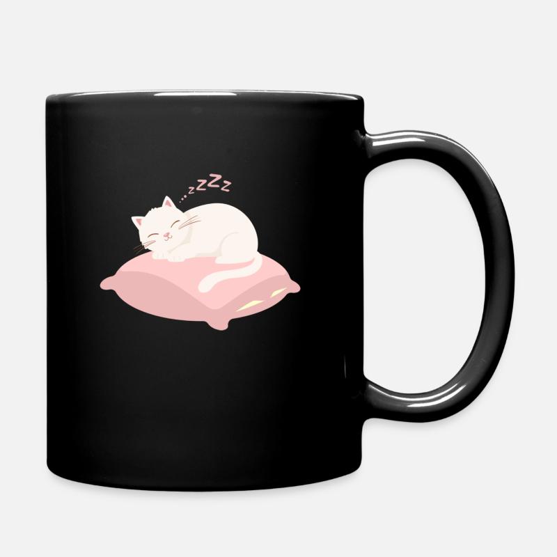 Chat endormi - Mug uni - noir