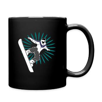 Snowboard Snowboard Snowboarder Sports d’hiver - Mug uni - noir - Droite