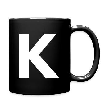 K - Mug uni - noir - Droite