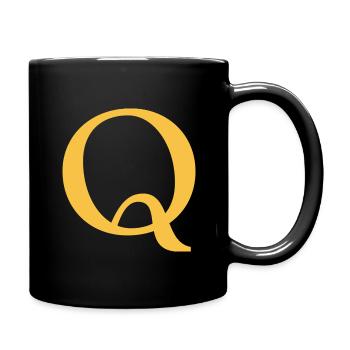 Q - Tasse einfarbig - Schwarz - Rechts