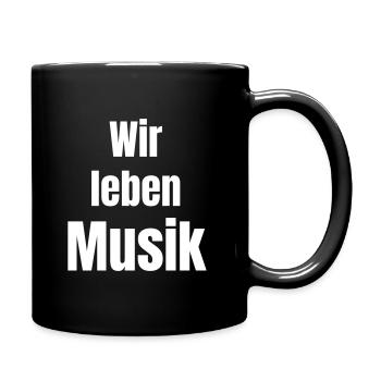 Nous jouons de la musique en direct - Mug uni - noir - Droite