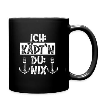 Kapitän - Tasse einfarbig - Schwarz - Rechts
