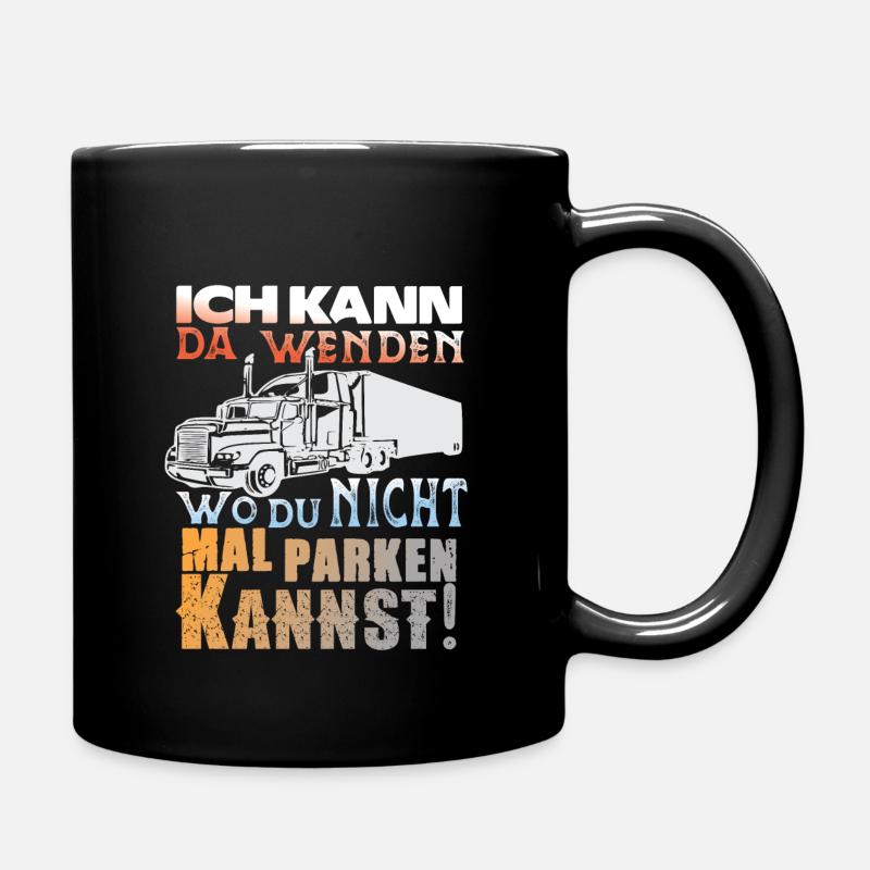 LKW Fahrer tolles Fernfahrer Geschenk - Tasse einfarbig - Schwarz