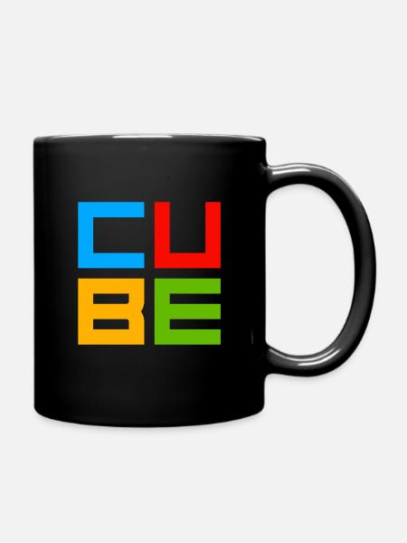 CUBE - Mug uni - noir