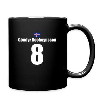 Lustiges Team Junggesellenabschied Nummer 8 - Tasse einfarbig - Schwarz - Rechts