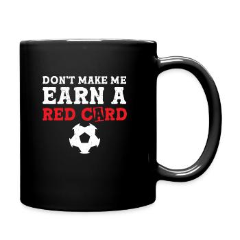 Fußballspieler - Tasse einfarbig - Schwarz - Rechts