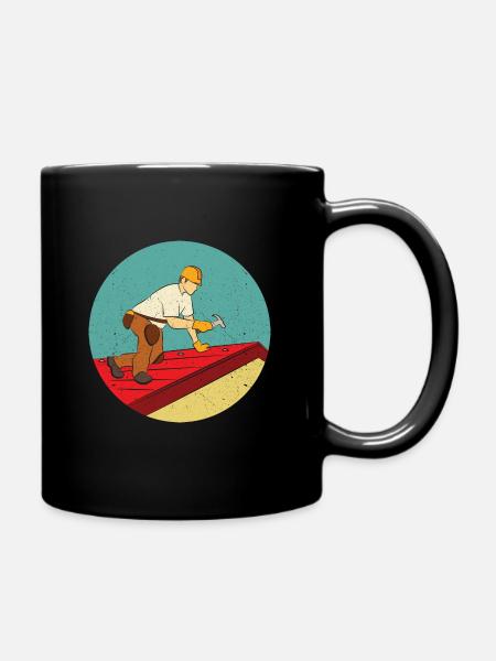 Roofer the only true craftsman - Full Colour Mug - black