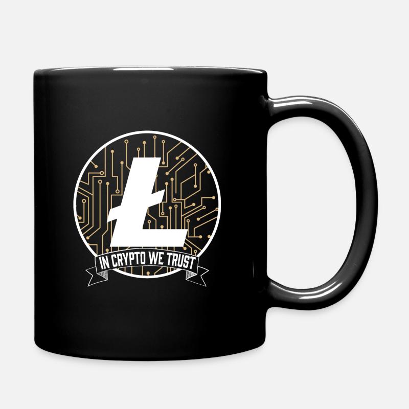 In Crypto We Trust Litecoin Hodler Blockchain - Tasse einfarbig - Schwarz
