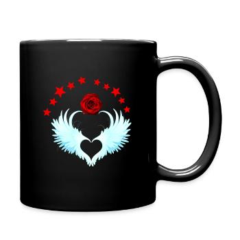 ROSE ANGEL - Full Colour Mug - black - Right
