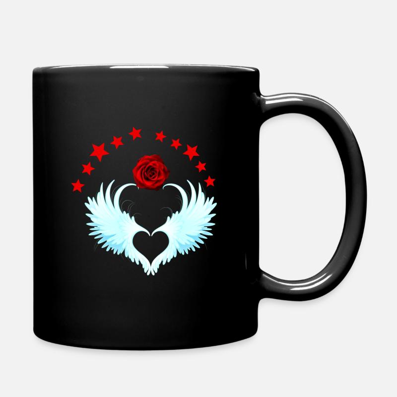 ROSE ANGEL - Mug uni - noir