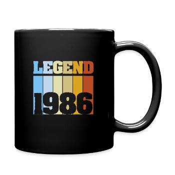 1986 - Tasse einfarbig - Schwarz - Rechts