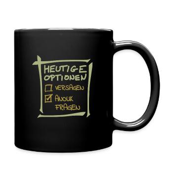 Anouk Fragen - Tasse einfarbig - Schwarz - Rechts