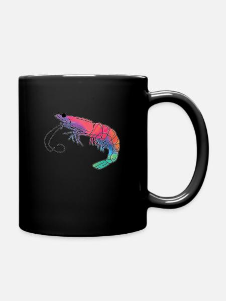 Garnele - Tasse einfarbig - Schwarz