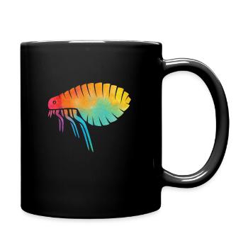 Flea Retro Shirt - Full Colour Mug - black - Right