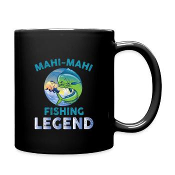 Mahi-Mahi Legende - Tasse einfarbig - Schwarz - Rechts
