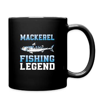 Mackerel Fishing Legend - Full Colour Mug - black - Right
