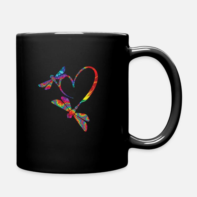 Cœur de libellule - Mug uni - noir