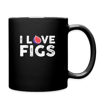 I love figs - Full Colour Mug - black - Right