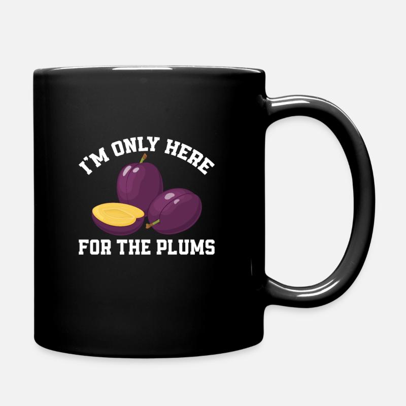 Pflaumen - Tasse einfarbig - Schwarz